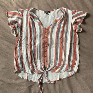 Style Envy Front Tie Top